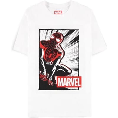Spider-Man T-shirt - Marvel Logo - L tot XXL - voor Mannen - wit