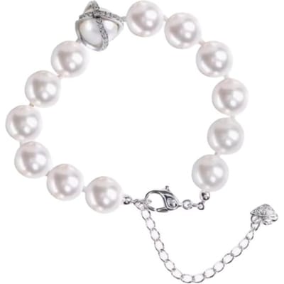 Swarovski Kristal Armbanden Dames Wit 5048084 White|F|Box+Shopping Bag (Random Color) blue