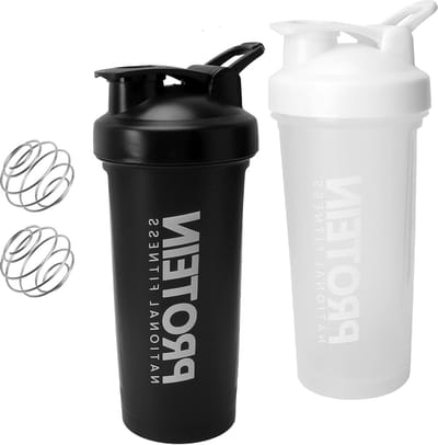 600 ml Protein Shaker met Bal, Lekvrije Shakebeker voor Gym en Fitness, Perfect voor Eiwitpoeder en Smoothies