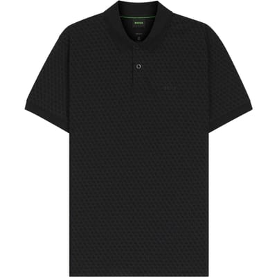 Boss Heren Piqué Polo Shirt (Zwart)