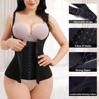 1 Stuk Taille Trainer Vest Afslankend Korset Voor Gewichtsverlies Body Shaper Sauna Pak Compressie Shirt Buik Gordel Tops M white