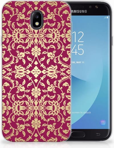 Siliconen Hoesje Samsung Galaxy J7 2017 | J7 Pro Barok Pink