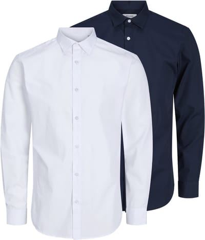 JACK & JONES- JJJOE SHIRT LS 2 PACK MP - Heren - Overhemd