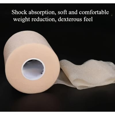 1 pièce de Bande de Grip Haut de Gamme pour Raquettes de Tennis et Badminton avec Coussinet en Mousse Absorbant les Chocs - Compatible pour Raquettes, Améliorateur de Contrôle Confortable, Grip Mélangé beige