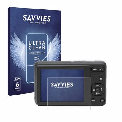 Savvies - Screenprotector voor Kodak Pixpro FZ55 - Folie Beschermfolie transparant 6 Stuks