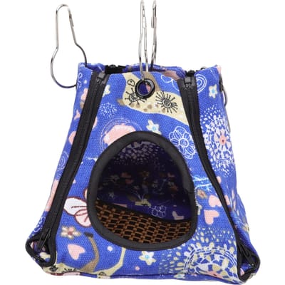 Petite Hamac Suspendu pour Animaux Hamster Motif Cerf Lit Hamac Cage pour Rats Lapins Furets Cochons d'Inde 20x20x22cm 20x20x22cm / 7.9x7.9x8.7in blue