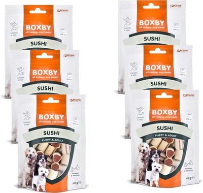 Proline Boxby Original Sushi - Hondensnacks - 6 x 100 g