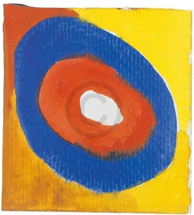 Kunstdruk Wassily Kandinsky - Colour studies with technical 40x50 cm