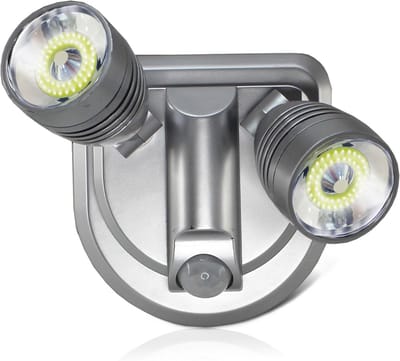 Verstelbare Dubbele Buitenlamp met Bewegingsmelder 500 Lumen LED