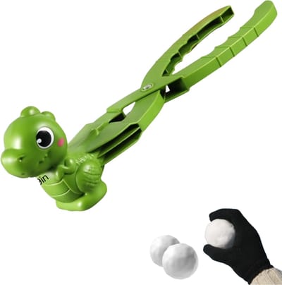 Xerolax Sneeuwbaltang - Sneeuwballenmaker - Strandspeelgoed - Zandspeelset - Strandschepje - Dinosaurus