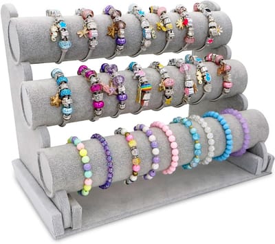 Elegante Velvet Sieraden Organizer voor Armbanden en Kettingen - Ruimtebesparende Opbergoplossing