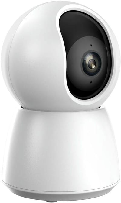 Indoor Camera - Beveiligingscamera Wifi - Huis Bewaken - 360 Graden Zicht - 142 cm - Wit