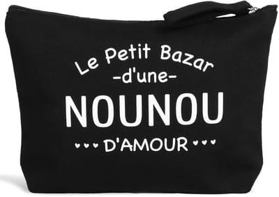 Dailygoody - Nanny Make-up Tas - Herbruikbare Cosmetica Bag - Zwart met Letterprint - Ideaal voor Reizen - Handige Opbergoplossing - Geschikt voo