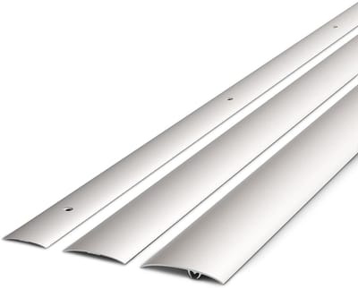 Overgangsprofiel Aluminium - Deurlijst Vloerprofiel - Vloeren Egaliseren - Zelfklevend - 93 cm - Zilver