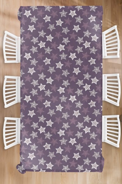 Kerst Tafelkleed - Kerstmis Decoratie - Tafellaken - Patronen - Christmas - Sterren - 150x300 cm - Kerstmis Versiering - Tafeldecoratie Kerstmis - Kerstdecoratie tafel - Tafelversiering