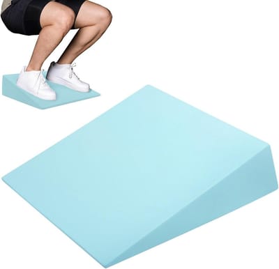 Squat Wedge Blok - Kuitstretchplank - Fitness Training - Hoge Dichtheid Schuim - 325x30x9cm - Blauw