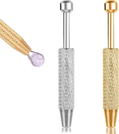 2 Stuks Piercing Ball Gripper Tools, RVS Pincet voor Sieraden, Ideaal voor Kleine Onderdelen en Elektronische Componenten