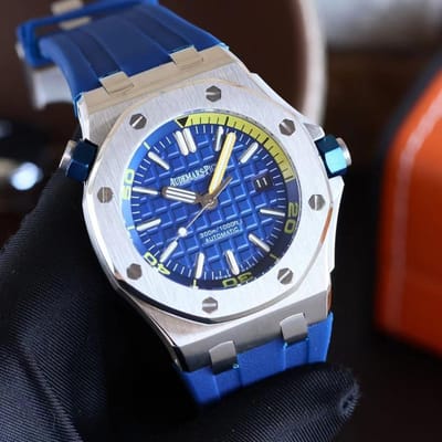 Eikenhout Offshore Heren Automatisch Mechanisch Horloge Zf Jf Aps E-Commerce blue