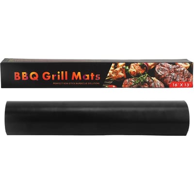 Lot de 5 tapis de cuisson réutilisables pour barbecue, pour la cuisine, le jardin et l'extérieur