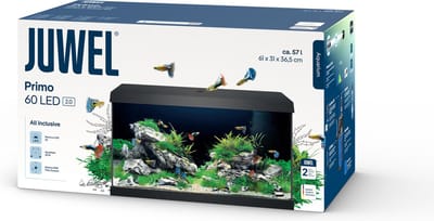Juwel Primo Aquarium - 61 x 31 x 37 cm - 60 L - Zwart