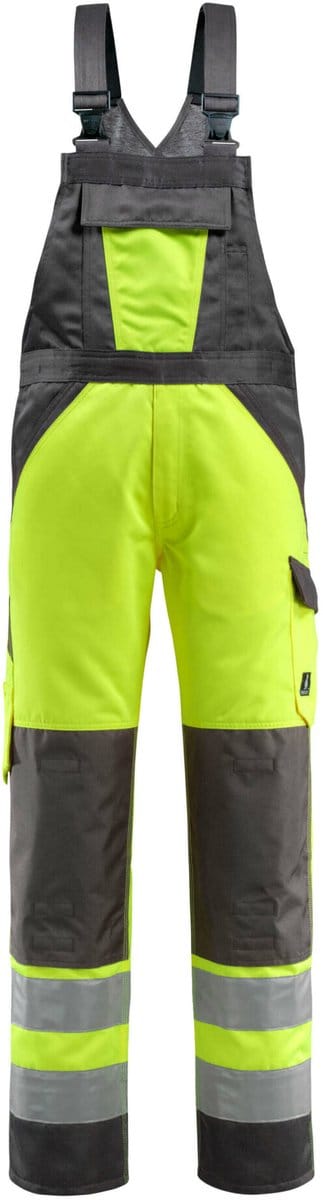Mascot Safe Light Amerikaanse overall met kniezakken 15969-948 - hi-vis geel/donkerantraciet - C46 - 76