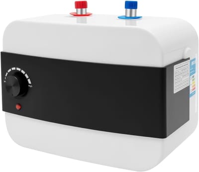 Ondertafelboiler - Keukenboiler Kleine Doorstroomboiler - Warm Water Voorzien - Real-time Temperatuurweergave - 6 Liter - Wit