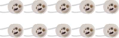 GU10 Fitting/Houder 10 Pack - Keramisch - 15cm Draad - BSE