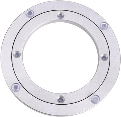 Draaischijf van Aluminium, 8 inch, 360 Graden Draaibaar, TV-meubel, Taartdecoratie, Zware Kwaliteit, Kantelbaar