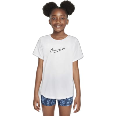 NIKE nike one girls' dri-fit short-sleev fz5600-100