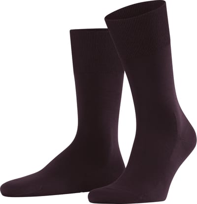 FALKE ClimaWool eenkleurig wol lyocell sokken heren rood - maat 39-40