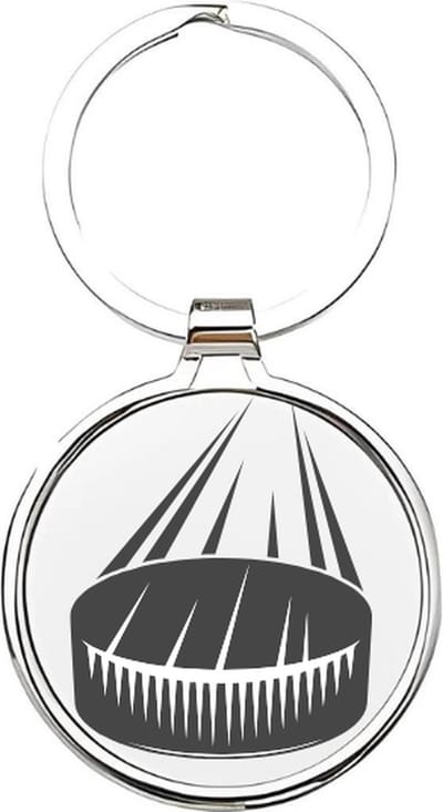 Akyol - ijshockeypuck Sleutelhanger - Ijshockey - ijshockeypuck - cadeau - sport sleutelhanger - sport - gepersonaliseerd - ijshockeyer - sleutelhanger voor ijshockeyers - stick - sleutelhanger voor jongens - 4 x 7,5 CM