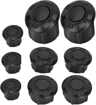 Decoratieve Frame Caps voor Motorfiets - Gaatjesafdekking voor BMW R1200GS R1250GS LC, Wit, Plastic, Universele Pasvorm