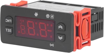 Digitale Temperatuur Controller - Microcomputer Regelaar - Koeling Bewaren - Dubbele Sensor - AC 230V - Rood