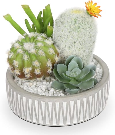 Kunstplant Cactus in Bloempot - Mini Decoratieve Succulenten voor Thuis, Kantoor en Badkamer Decoratie, DIY Interieuraccessoires