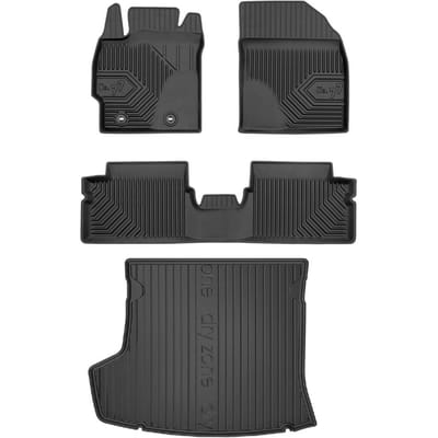 FROGUM Line 77 / DryZone – Automatten & Kofferbakmat Set – Perfecte Pasvorm – Geurloos TPE – Hoge Beschermrand