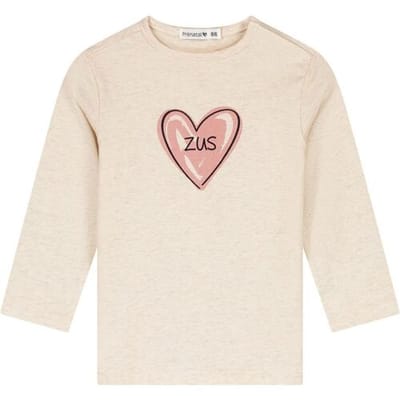 Prénatal peuter shirt zus Light Brown Melange 80 dames