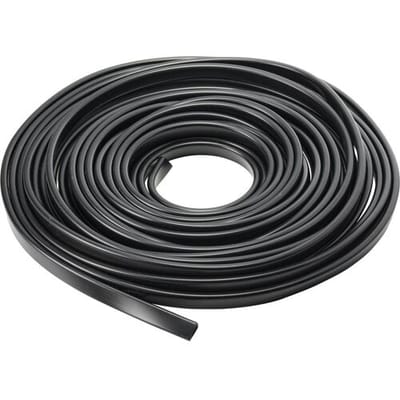 TRU COMPONENTS Randbescherming PVC Zwart 10 m