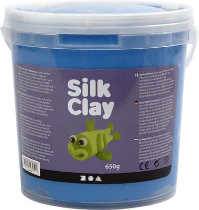 Silk Clay - Zelfhardende Klei - Blauw - Spelen, Kleien - 650gr - Silk Clay - 1 stuk
