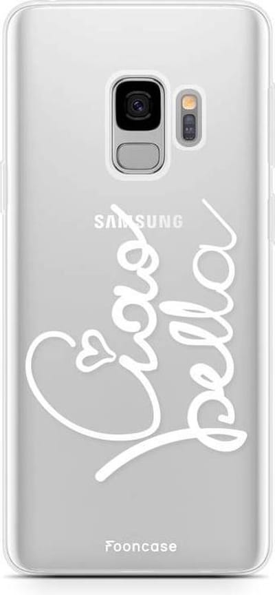 Fooncase Hoesje Geschikt voor Samsung Galaxy S9 - Shockproof Case - Back Cover / Soft Case - Ciao Bella!
