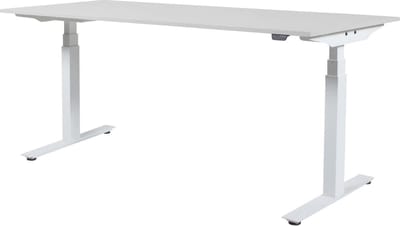 Schaffenburg Zit Sta Bureau - Plus Elektrisch 180x90 wit alu frame