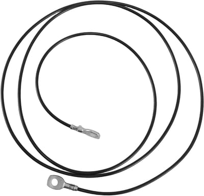 Fitness Kabel - Vervangingskoord - Gewichtheffen - Stabiele Staaldraad - 250 cm - Zwart
