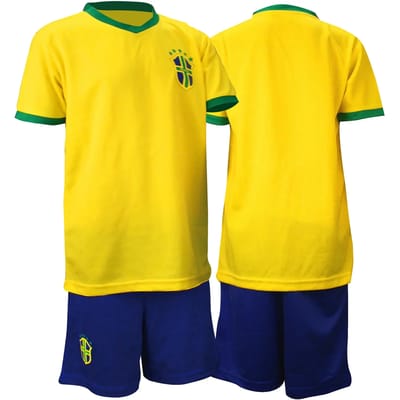 Voetbalset Supporter - Junior - Geel/Blauw/Groen - 92