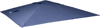 Vervangende hoes voor luxe zweefparasol MCW-A96, parasolhoes, 3x4 m (Ø 5 m), polyester ~ blauw