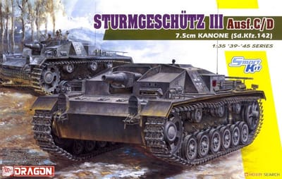 Dragon Modelbouwpakket Auto - 6851 Sturmgeschutz III Ausf. C/D - 7.5cm KANONE (Sd.Kfz. 142) Plastic - 1:35 - Modelbouw