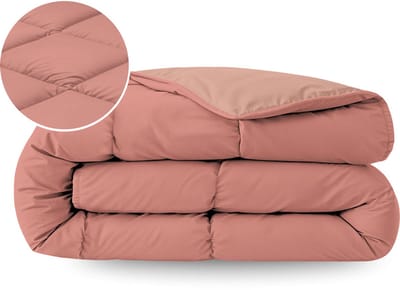 Zelesta Pure Duo Katoen Zomerdekbed - Terracottaroze & Aarderoze 160x220cm