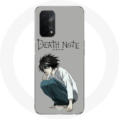 Hoesje - Oppo - A54 5G - Anime Death Note Ryuzaki - Flexibel - Wit - Unisex