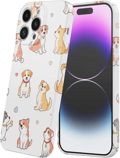 Smartphonica Telefoonhoesje Geschikt voor iPhone 14 Pro Max met Honden Opdruk - Flexibel Softcase TPU - Backcover Case Dogs Design geschikt voor iPhone 14 Pro Max