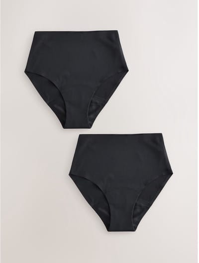 Next - Dames - Set van 2 No VPL menstruatieslips - Zwart