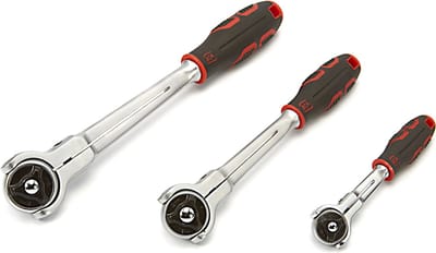 AOK 1/4" Professionele Ratel Met Roterende Kop