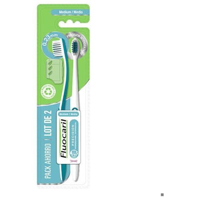 Fluocaril 2 Tandenborstels Precisie Interdentaal Zacht (Kleur : Blauw)